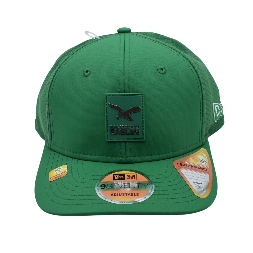 New Era 9SEVENTY Philadelphia Eagles NFL Sideline Snapback Trucker Hat Cap Green